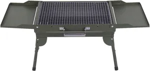Portable Charcoal Grill, BBQ with Storage Rack, Compact Foldable for Outdoor Party, Suitable 3-5 People