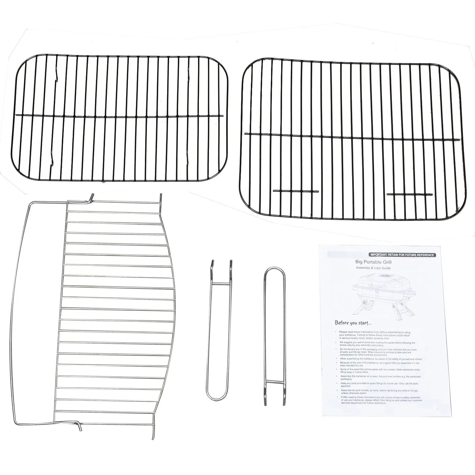 Portable Charcoal Grill for Tabletop Barbecuing