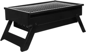 Portable Charcoal Grill Pullout Charcoal Box Compact Folding Bbq Grill for Outdoor Cooking Camping and Picnics Lightweight