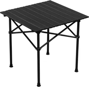 Portable Folding Camping Tables for 2-4 Persons,Square Roll-up Patio Table Camp Ultralight Collapsible Outdoor Side Tables Beach Table with Storage Carry Bag for Travel Hiking Backyard BBQ Party