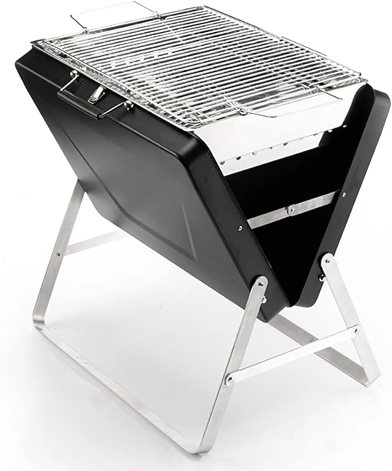 Portable Folding Charcoal BBQ Grill, Lightweight and Compact for Outdoor Camping, Backyard, and Picnic, 2-4 People (Assembled Size 53x51x38cm)