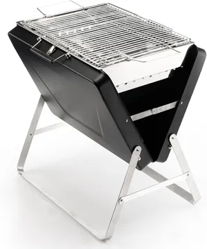 Portable Folding Charcoal BBQ Grill, Lightweight and Compact for Outdoor Camping, Backyard, and Picnic, 2-4 People (Assembled Size 53x51x38cm)