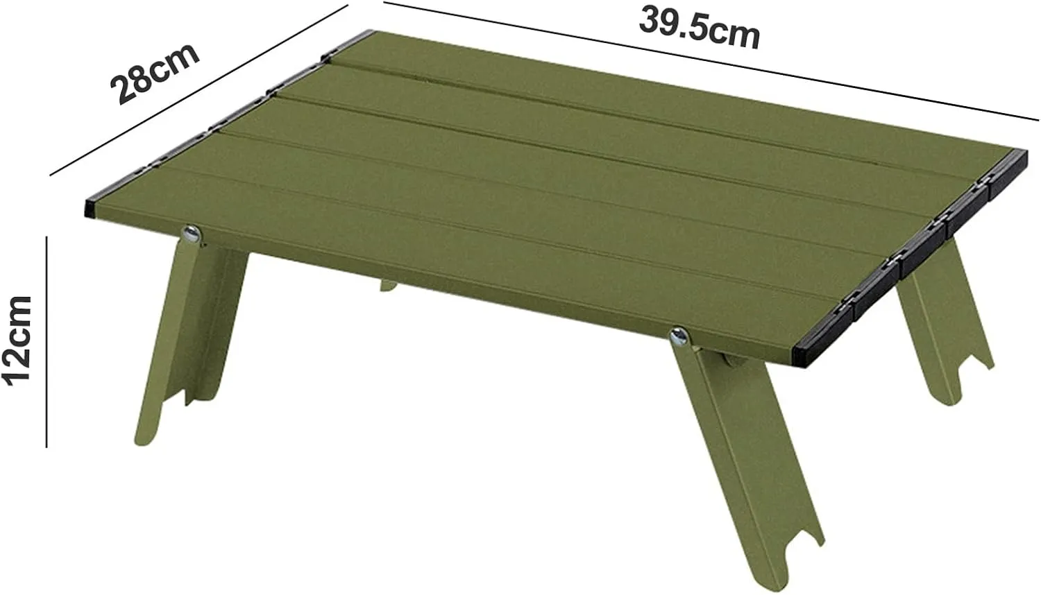 Portable Folding Table Camping Ultralight Aluminum Solid Construction Strong Load-Bearing High Stability Mini Size Collapsible