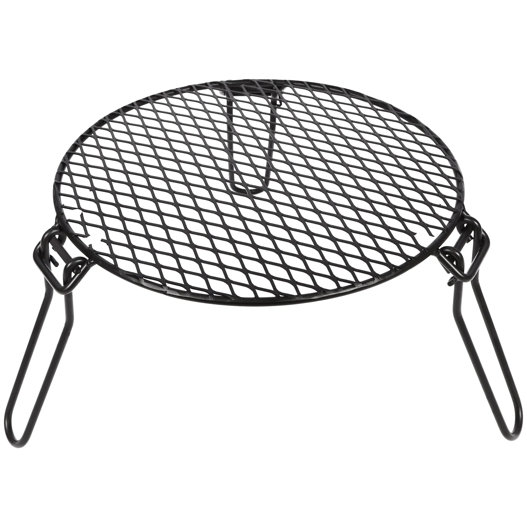 Portable Round Campfire Grill Grate with Foldable Legs, 12” From Redcamp