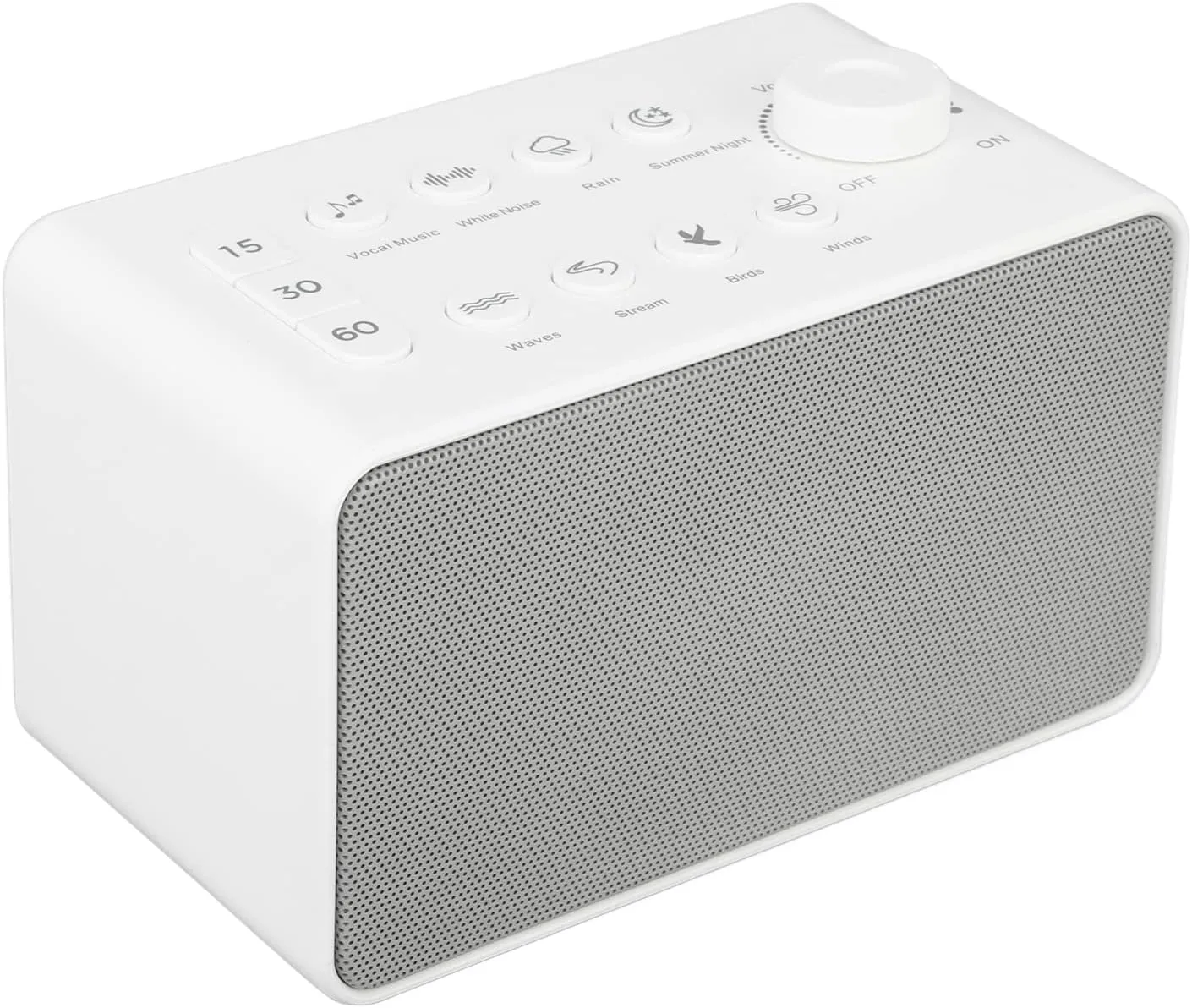 Portable White Noise Machine with Eight Sounds, USB Rechargeable, Timer for Baby, Adults, Kids, Sleeping with Sound Machine, Portable Sound Machine for Baby Sleep Aid
