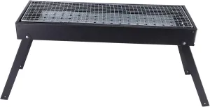 Premium Foldable BBQ Grill, Lightweight Portable Charcoal Barbecue for Home Outdoor Camping Picnic, Large Capacity Grill Net, Heat sturdy Iron and Stainless Steel Constr