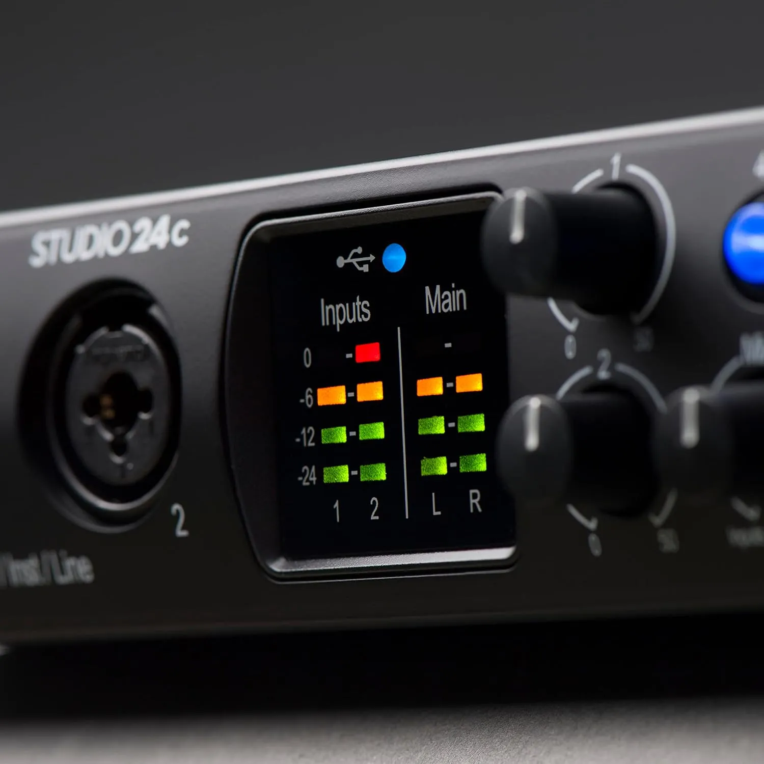 PreSonus Studio 24c 2x2, 192 kHz, USB Audio Interface with Studio One Artist and Ableton Live Lite DAW Recording Software