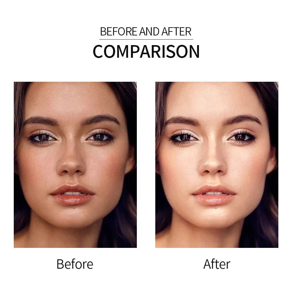 QiBest Highlighter Stick Soft Mist Highlighter Stereo Brightening and Contouring Stick Shadow Contour Concealer Palette Long Wear Cosmetics Makeup Women Gifts Professional (C)
