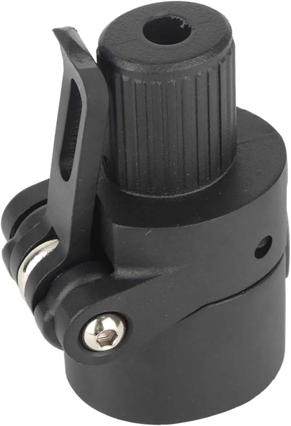 Qiilu Electric Scooter Parts Replacement Folding Pole Base Black Aluminum Alloy Spare for M365 Scooter(Black)