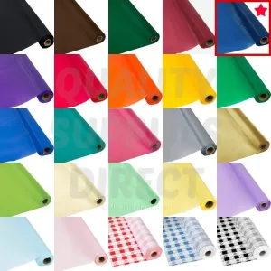 QSD Navy Blue Tablecloth Roll- (26 Colors) - NO Folds or CREASES (Super Fast Set UP)