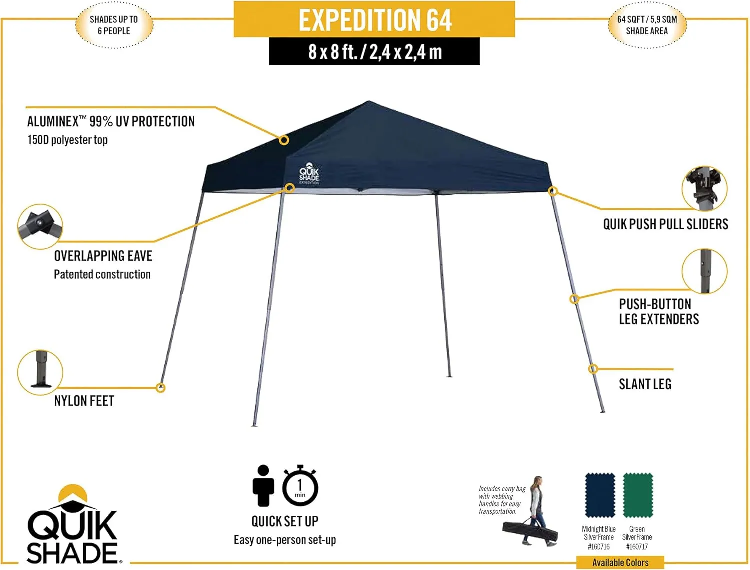Quik Shade Expedition Instant Canopy