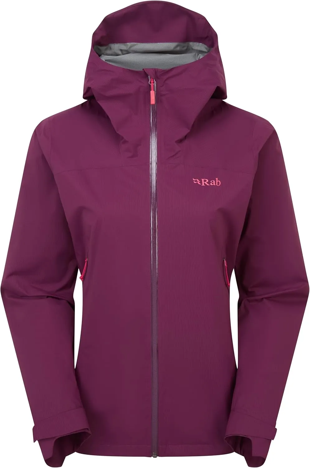 Rab Women's Downpour Light Jacket - Lightweight Waterproof Hooded Coat for Hiking & Trekking