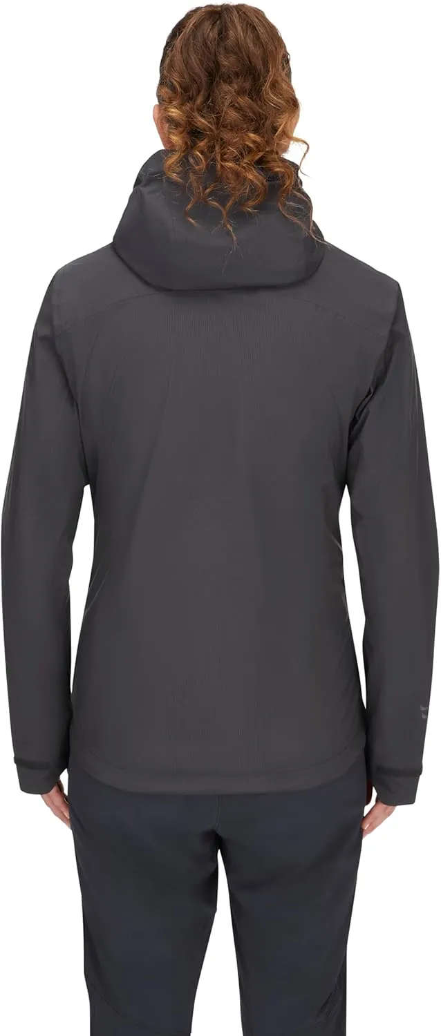 Rab Women's Downpour Light Jacket - Lightweight Waterproof Hooded Coat for Hiking & Trekking