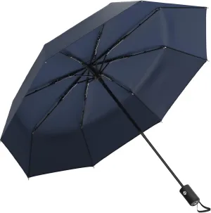 Rain-Mate Windproof Compact Umbrellas for Rain - Portable Folding Travel Umbrella - Auto Open & Close Button