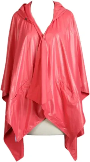 Rain Poncho Jacket Waterproof Rain Cape | One-Size Reversible Rainproof Lightweight & Fast-Drying | Hooded Wrap