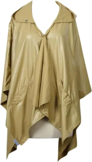 Rain Poncho Jacket Waterproof Rain Cape | One-Size Reversible Rainproof Lightweight & Fast-Drying | Hooded Wrap