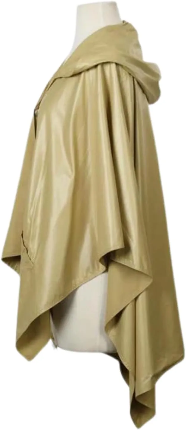 Rain Poncho Jacket Waterproof Rain Cape | One-Size Reversible Rainproof Lightweight & Fast-Drying | Hooded Wrap