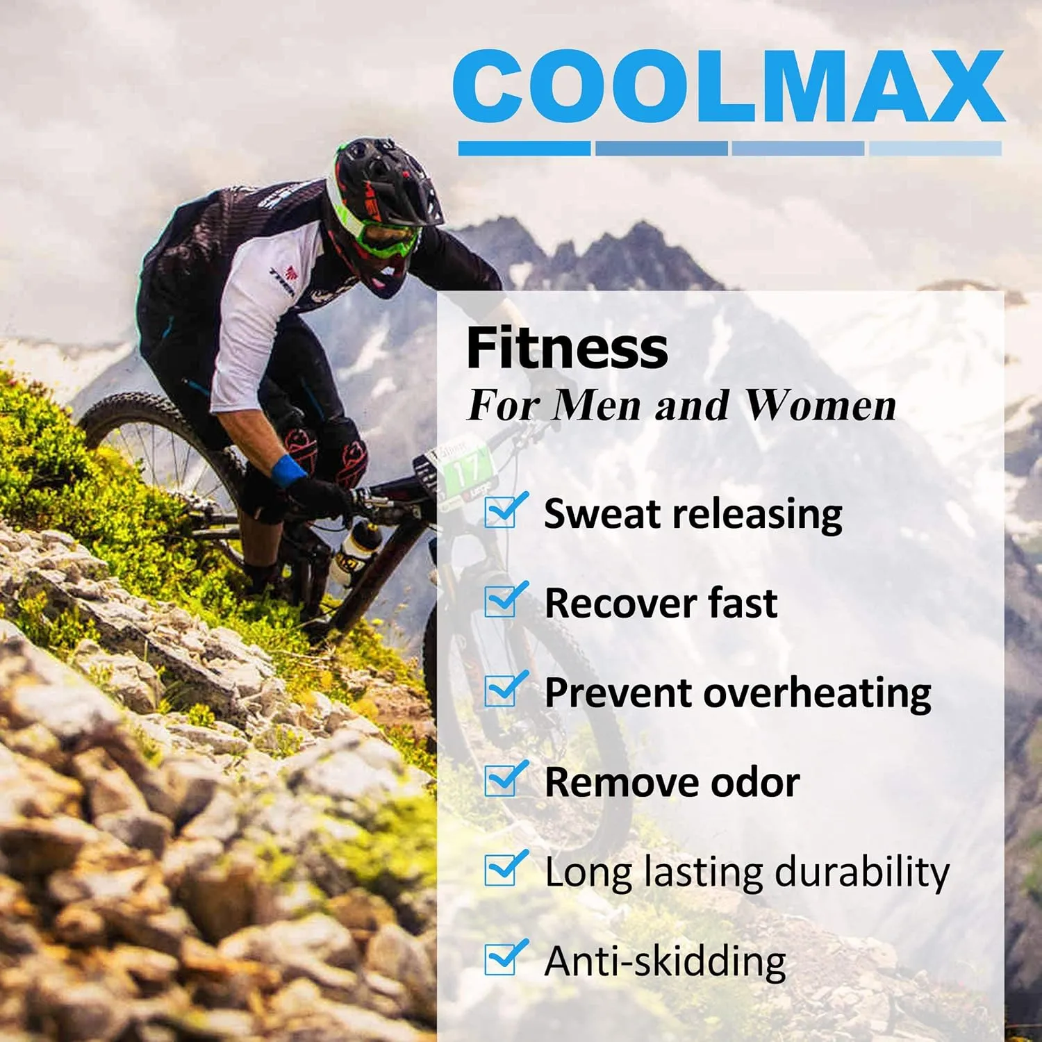 RANDY SUN Waterproof Breathable Socks, [SGS Certified] Unisex Novelty Skiing Trekking Hiking Wading Trail Socks