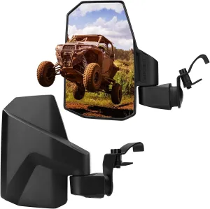 Ranger Side Mirrors,The Spring Back Feature Allows Easy Reset After Fold,2024 New SHEJISI UTV Mirrors Compatible with Polaris Ranger 570 900 1000,Polaris General,Can Am Defender HD 10 8,2021 Commander