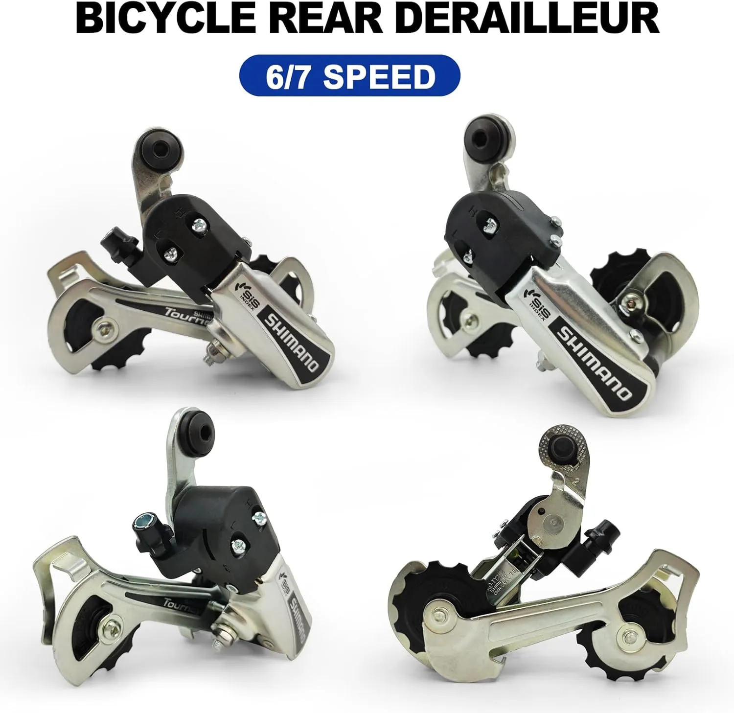 RD-TY21B 6/7 Speed Derailleur - Direct/Hanger Mount for Mountain, Tricycle, Commuter, Cruiser Bikes