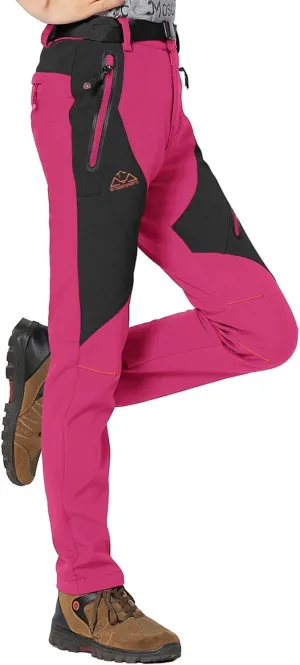 Rdruko Women's Snow Pants Waterproof Insulated Fleece Thermal Ski Hiking Snowboard Pants