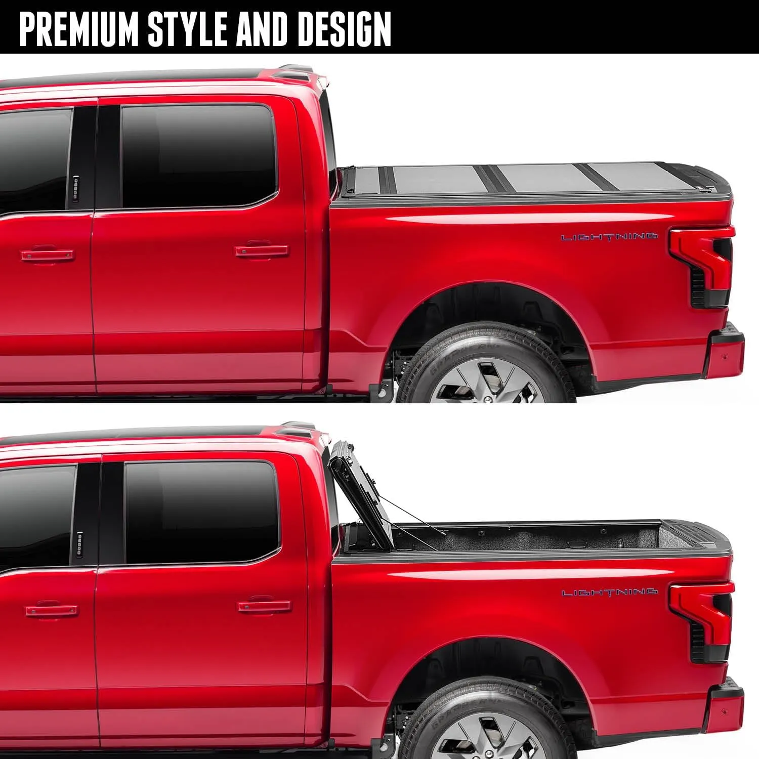 RealTruck BAK BAKFlip MX4 Hard Folding Truck Bed Tonneau Cover | 448132 | Fits 2019-2025 Chevy/GMC Silverado/Sierra, Works w/MultiPro/Flex Tailgate 8' 2" Bed (98.2")
