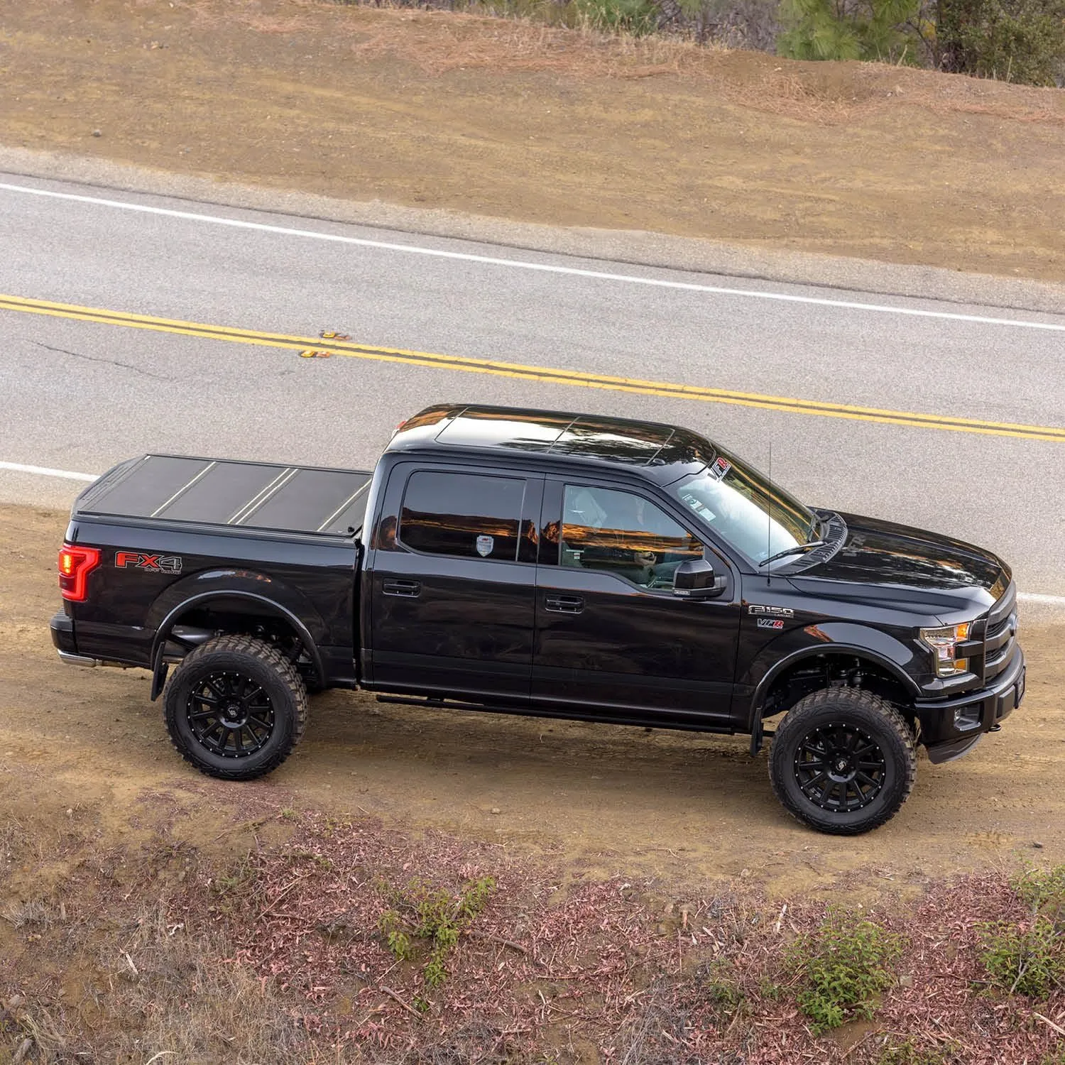 RealTruck BAK BAKFlip MX4 Hard Folding Truck Bed Tonneau Cover | 448132 | Fits 2019-2025 Chevy/GMC Silverado/Sierra, Works w/MultiPro/Flex Tailgate 8' 2" Bed (98.2")