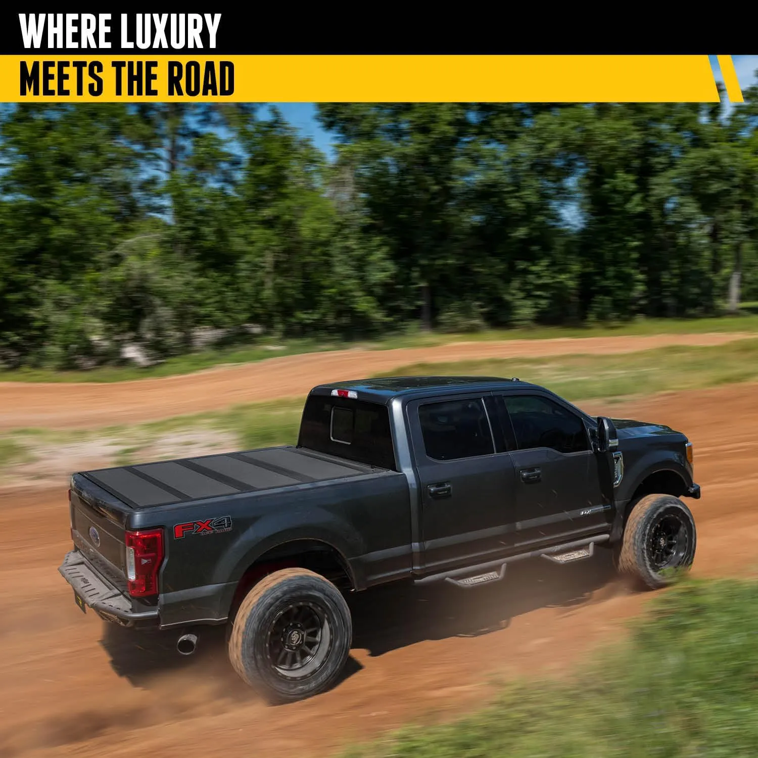 RealTruck BAK BAKFlip MX4 Hard Folding Truck Bed Tonneau Cover | 448132 | Fits 2019-2025 Chevy/GMC Silverado/Sierra, Works w/MultiPro/Flex Tailgate 8' 2" Bed (98.2")