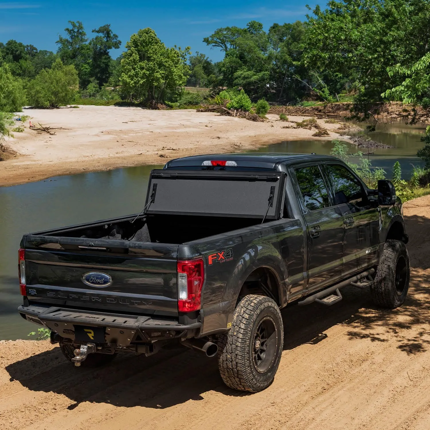 RealTruck BAK BAKFlip MX4 Hard Folding Truck Bed Tonneau Cover | 448132 | Fits 2019-2025 Chevy/GMC Silverado/Sierra, Works w/MultiPro/Flex Tailgate 8' 2" Bed (98.2")