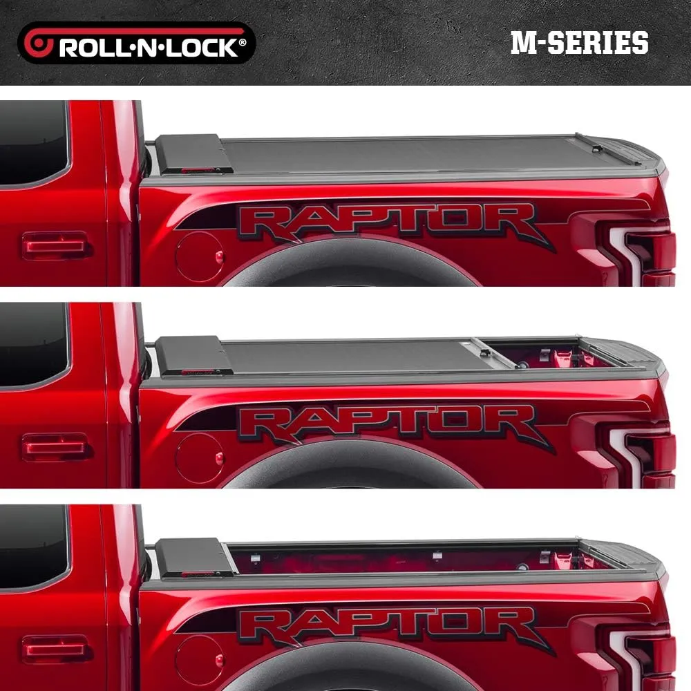 RealTruck Roll-N-Lock M-Series Retractable Truck Bed Tonneau Cover | LG152M | Fits 2017 - 2025 Ford F-250/350 Super Duty 8' 2" Bed (98.1")
