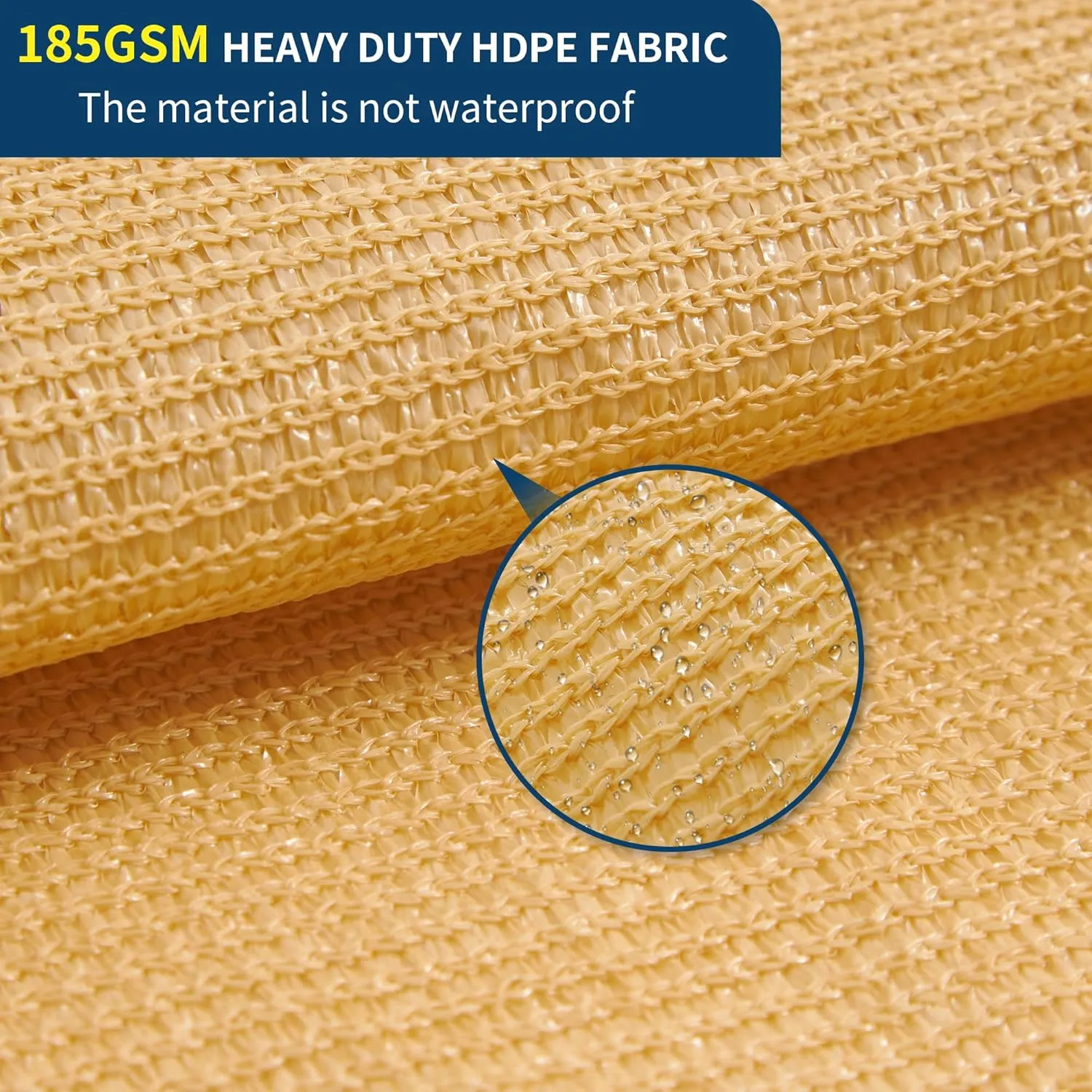 Rectangle 12' x 12' Sun Shade Sail, UV Block Sunshade Canopy, Sand Permeable Patio Cover for Garden Backyard Outdoor Facility and Activities