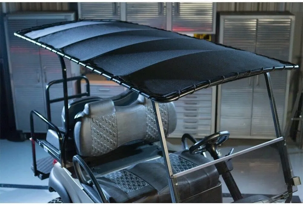 RedDot Topsail Canvas Golf Cart Sun Top Compatible with E-Z-GO TXT/T48/Freedom TXT 2001.5-Up | 84 Inch Bimini Style Top | Easy Installation | Includes Mounting Bracket and Rear Roof Support Kit