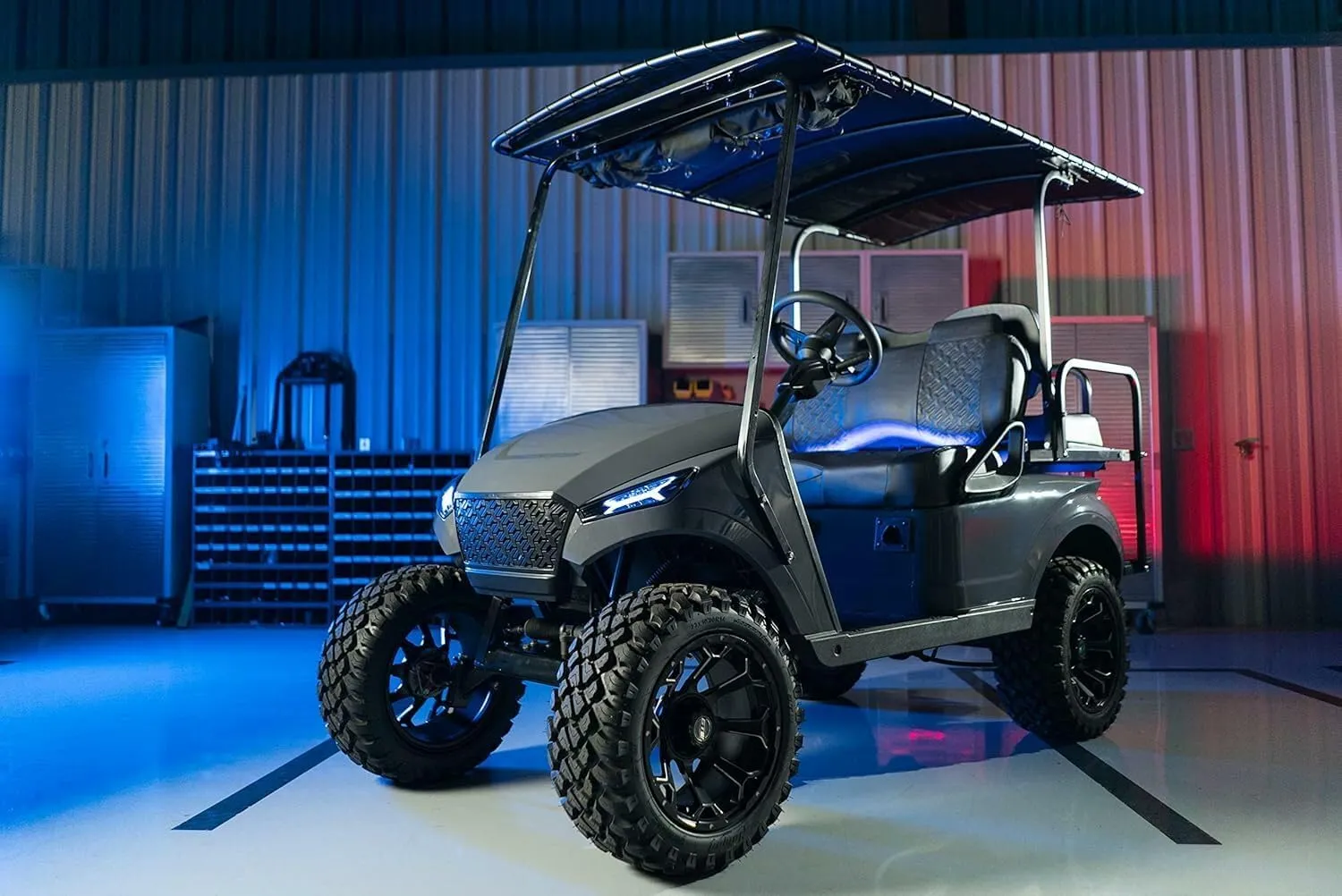 RedDot Topsail Canvas Golf Cart Sun Top Compatible with E-Z-GO TXT/T48/Freedom TXT 2001.5-Up | 84 Inch Bimini Style Top | Easy Installation | Includes Mounting Bracket and Rear Roof Support Kit