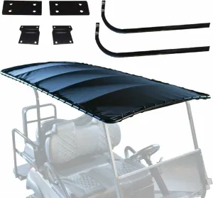 RedDot Topsail Canvas Golf Cart Sun Top Compatible with E-Z-GO TXT/T48/Freedom TXT 2001.5-Up | 84 Inch Bimini Style Top | Easy Installation | Includes Mounting Bracket and Rear Roof Support Kit
