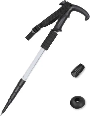 Regulable Aluminum Hiking Stick Portables Ergonomic Bents Handle Trekking Poles for Hiking and Outdoor