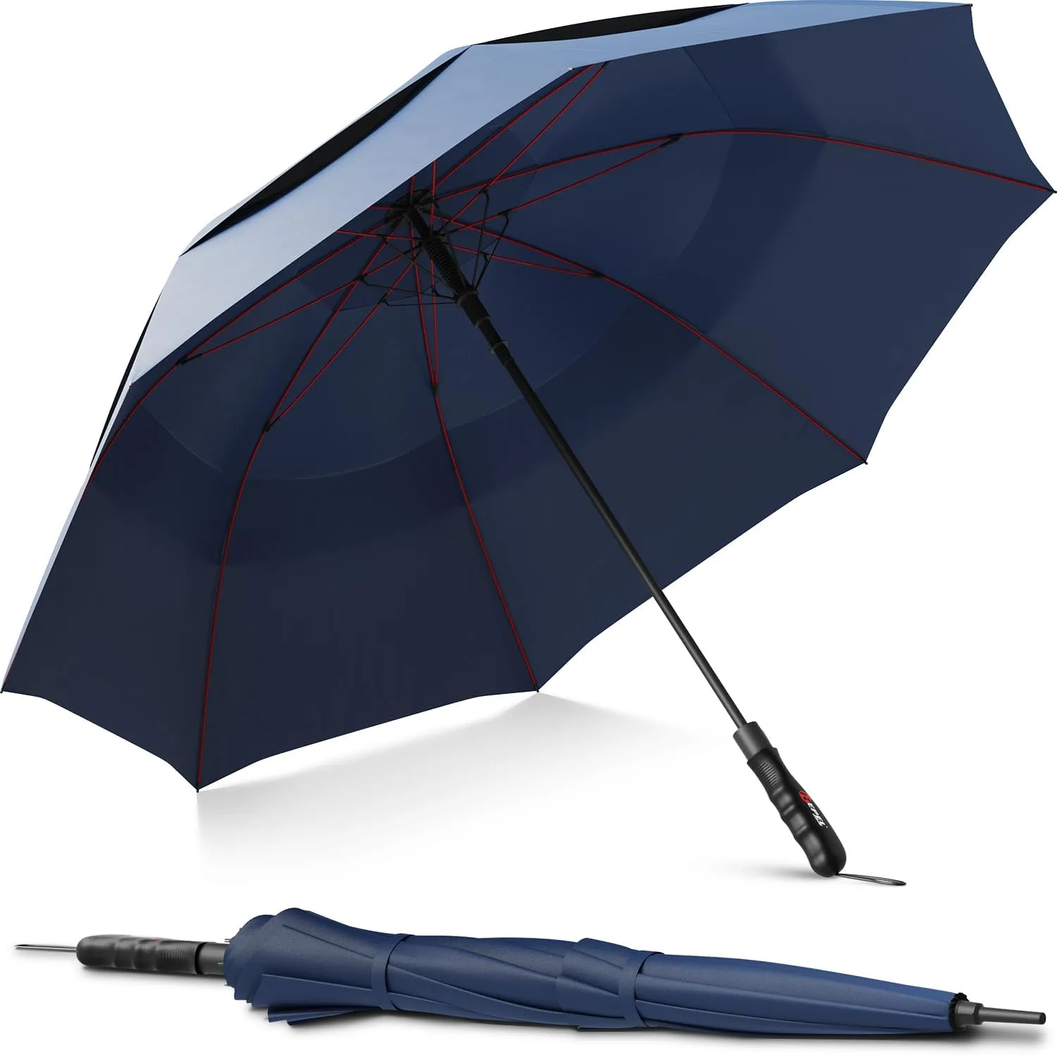Repel Umbrella Windproof Travel Umbrellas for Rain - Easy Auto Open Close, Durable & Compact Umbrella, Strong Fiberglass Frame, Waterproof Canopy - Backpack, Purse, Portable Umbrella for Travel