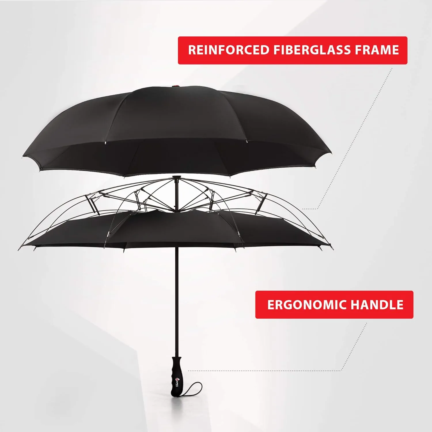 Repel Umbrella Windproof Travel Umbrellas for Rain - Easy Auto Open Close, Durable & Compact Umbrella, Strong Fiberglass Frame, Waterproof Canopy - Backpack, Purse, Portable Umbrella for Travel