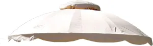 Replacement Canopy Top Cover and Netting for Home Depot's 12 Ft. Round Gazebo - RipLock 350