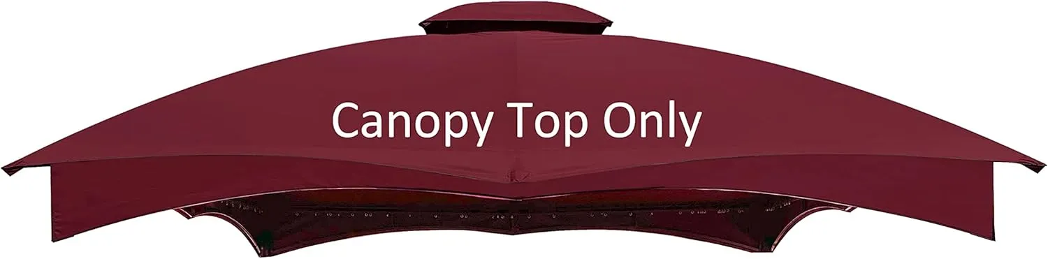 Replacement Canopy Top for Lowe's 10' x 12' Gazebo #TPGAZ17-002C (Burgundy)
