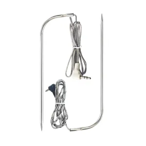 Replacement Waterproof Meat Probe 2 PCS Compatible with Traeger BBQ Grills, 3.5 mm Plug Meat BBQ Digital Thermostat Probes,Set of 2