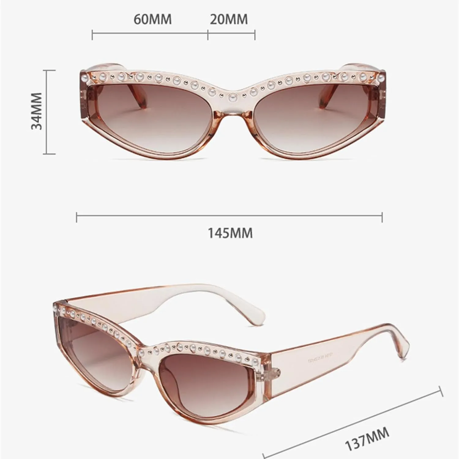 Retro Classic Luxury Cat Eye Sunglasses for Women Men Fashion Trend Outdoors Street Photography Sun Glasses Uv400