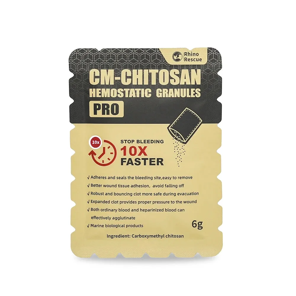 RHINO RESCUE Chitosan Hemostatic Gauze – Rapid Bleeding Control for Emergency Trauma Care