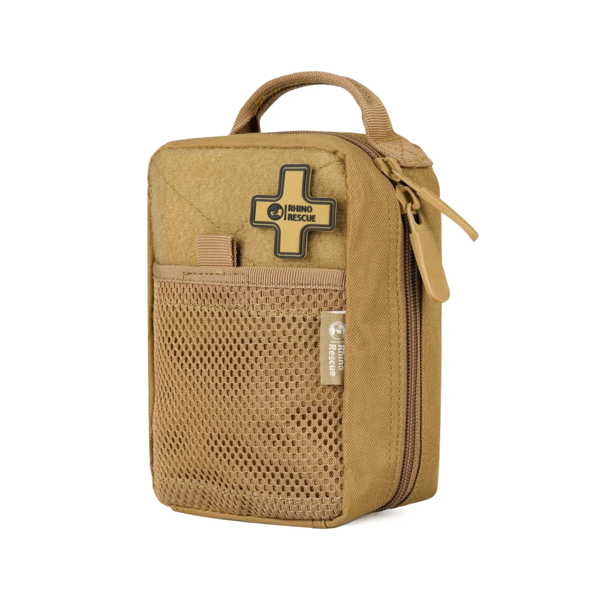 RHINO RESCUE IFAK First Aid Kit with Molle Pouch Tactical Emergency Medical Bag – Khaki