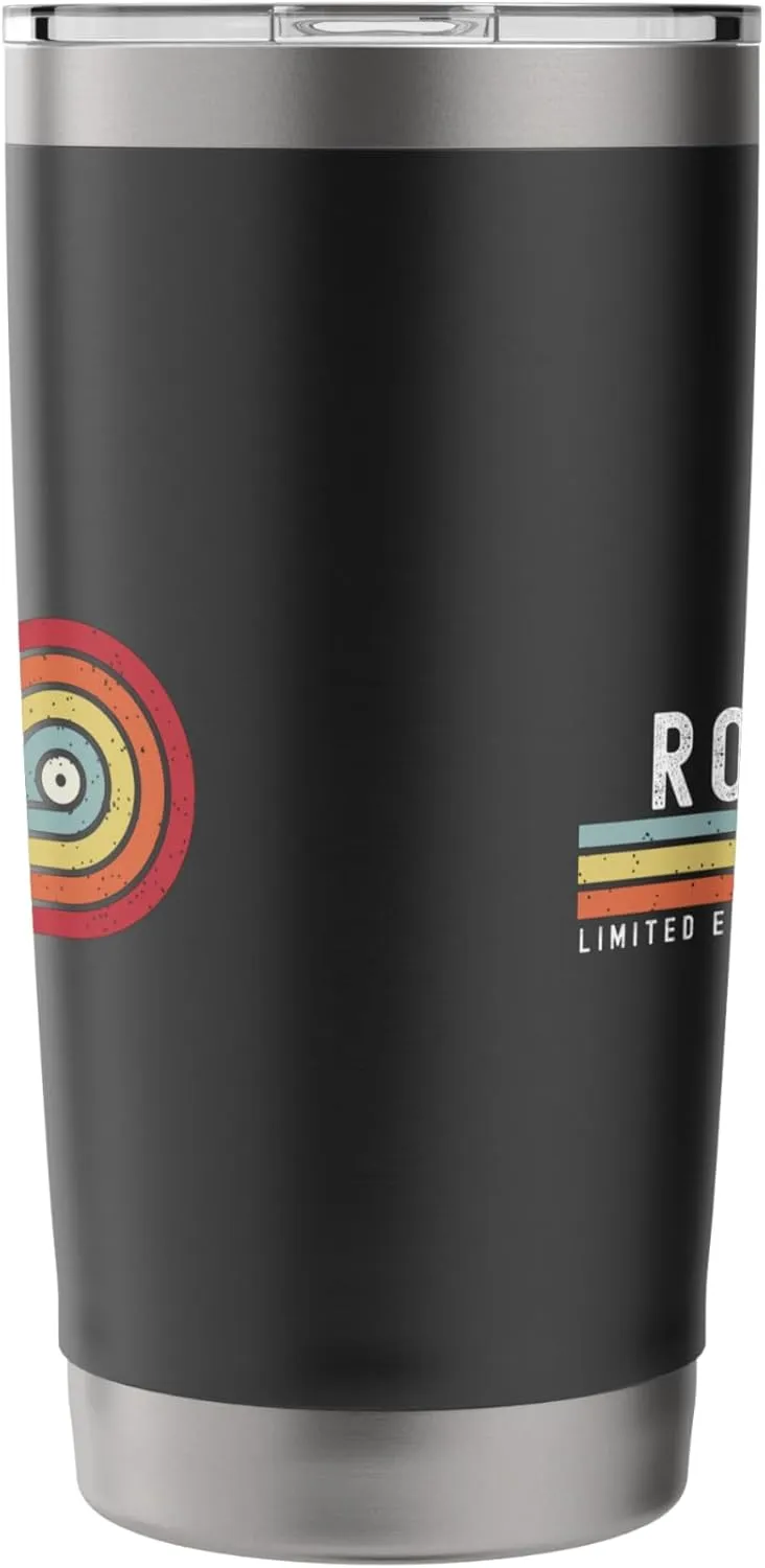 ROCHA Proud Family Retro Sunset Last Name Surname Stainless Steel Insulated Tumbler