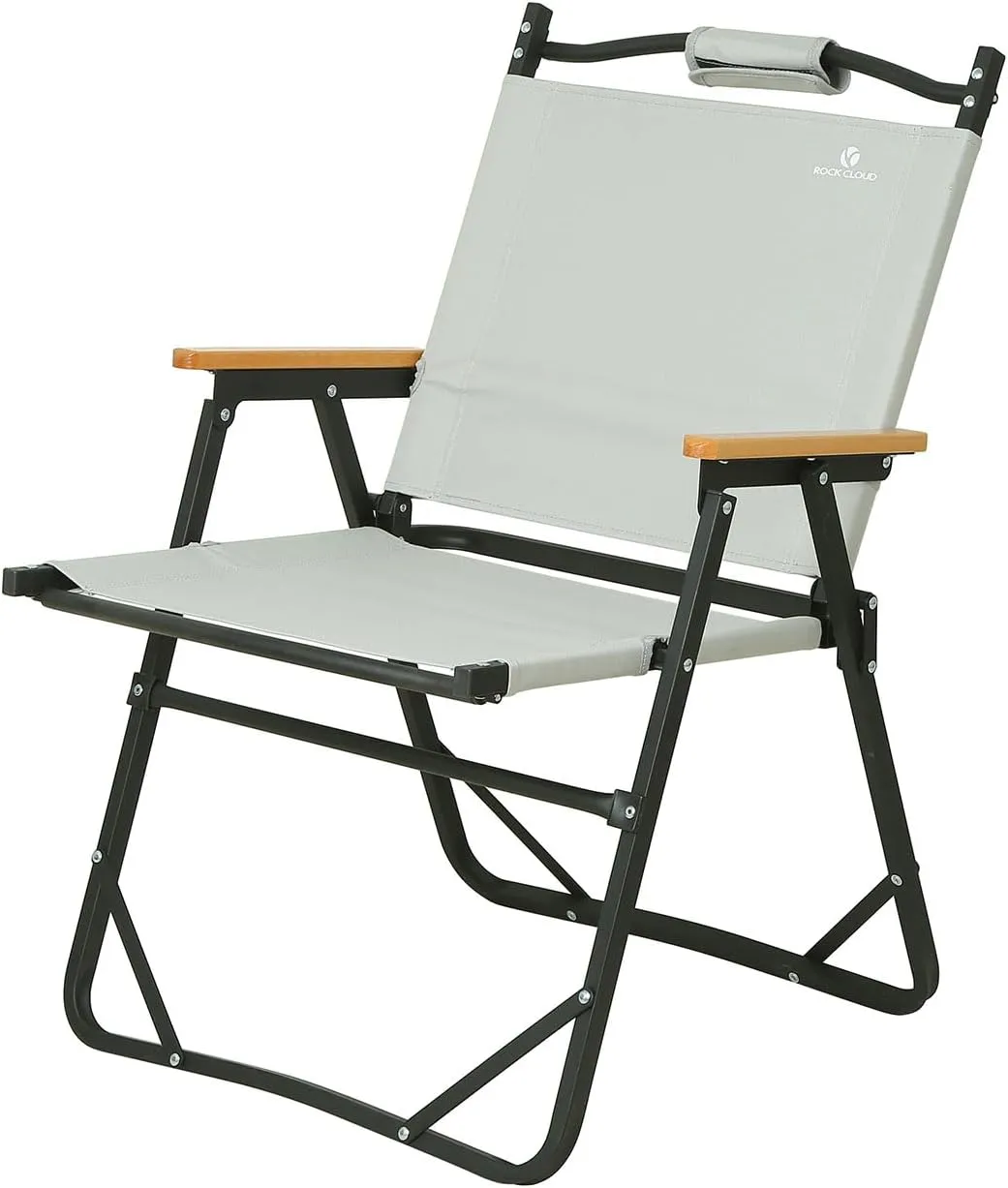 ROCK CLOUD Portable Folding Camping Chair Low Beach Chairs for Camp Lawn Hiking Sports Hunting