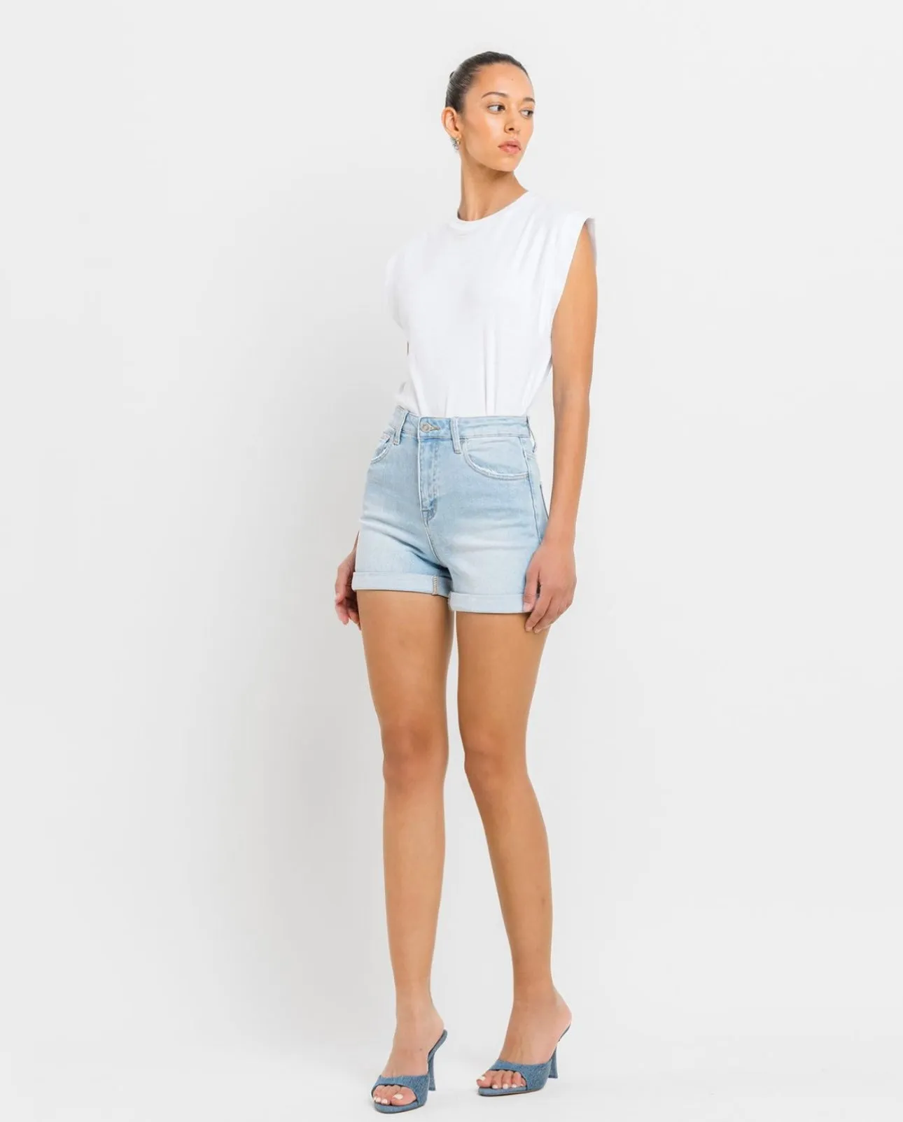 Roll Up Mom Shorts