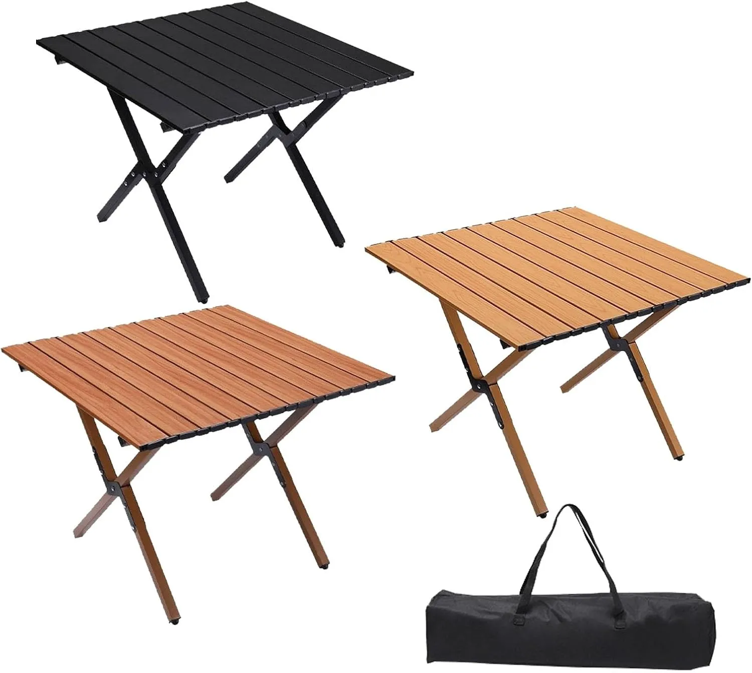 Roll Up Picnic Table Folding Camping Table Beach Table，Folding Table for Outdoor Picnic, Camping, BBQ, Party, Backyard, Beach
