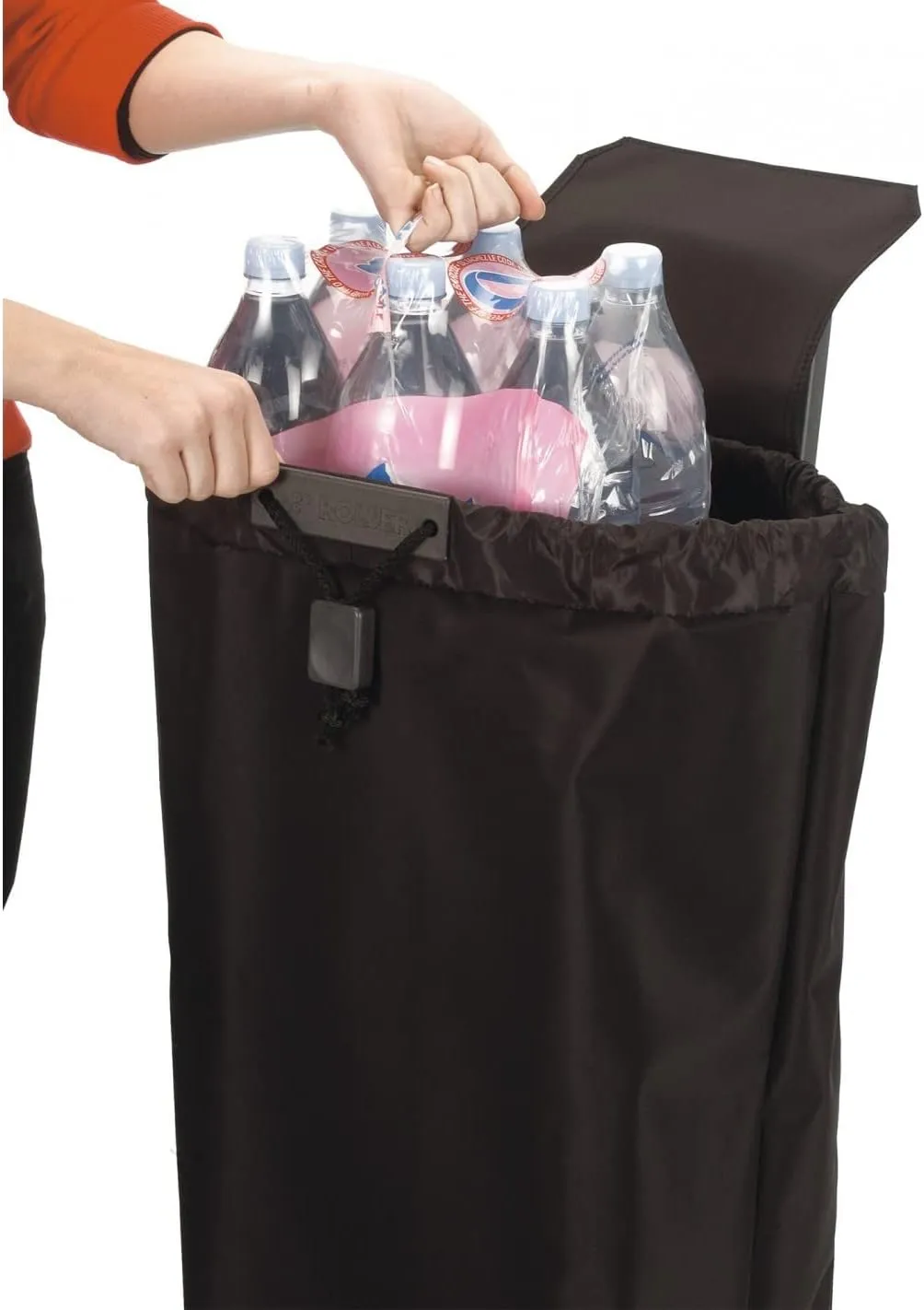 ROLSER I-Max Tweed 2 Wheel Foldable Shopping Trolley - Black