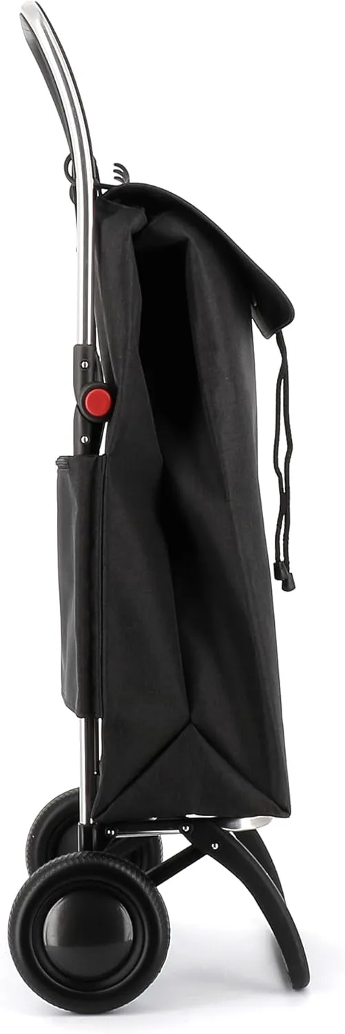ROLSER I-Max Tweed 2 Wheel Foldable Shopping Trolley - Black