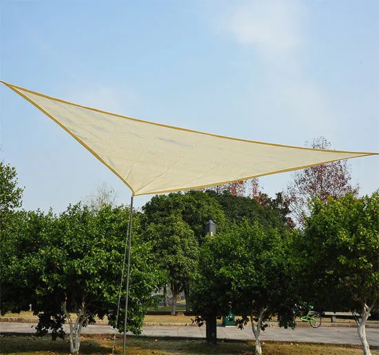 Rootz Awning Sun Canopy - Sun Shade - UV Protection - Blocks 90% UV Rays - 6x6x6m Brown HDPE - Breathable
